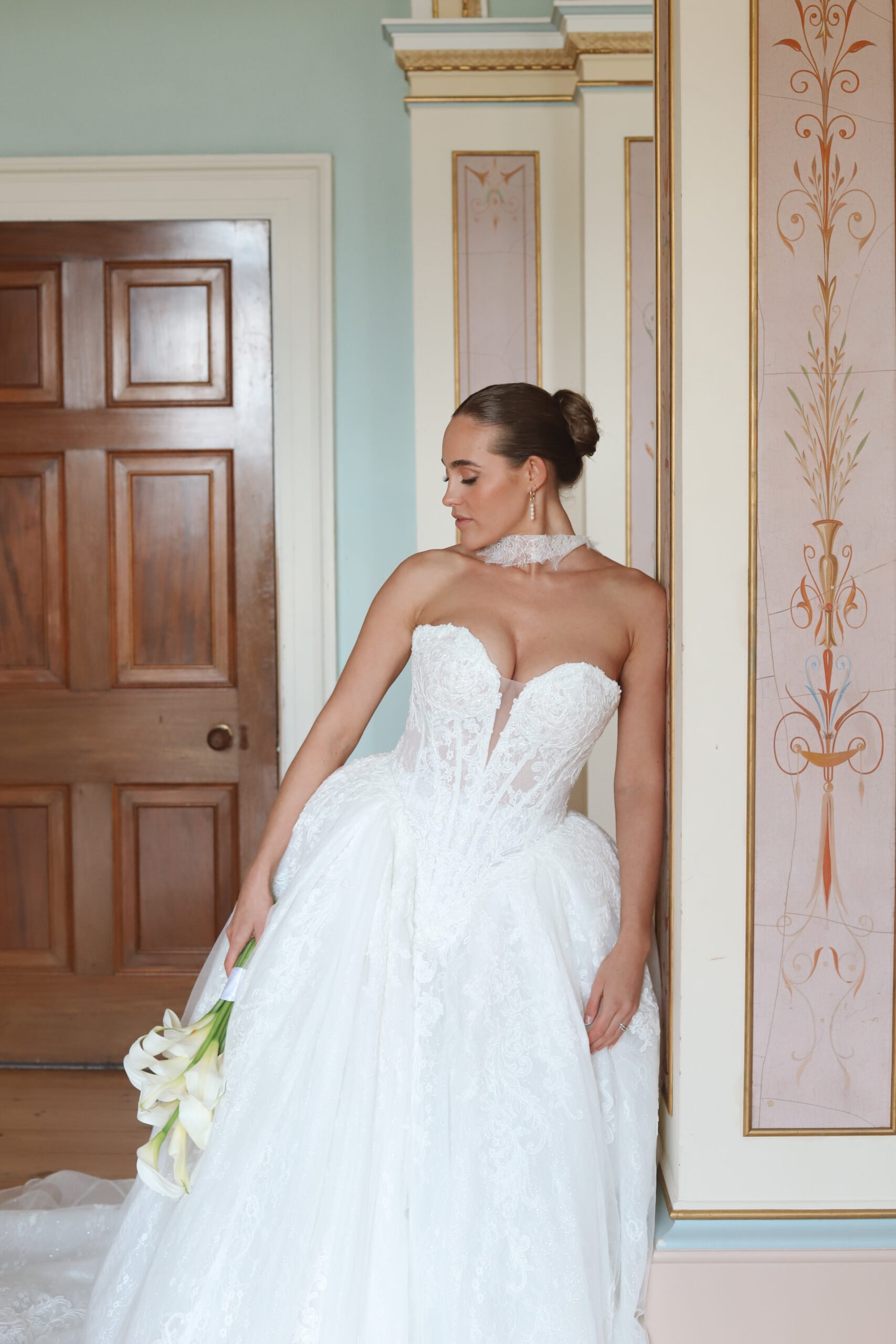 Bride in a doorway
